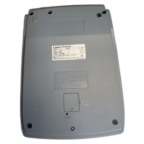 Canon P170-DH-3 12-Digit Desktop Printing Calculator with Clock NEW - Picture 2 of 5